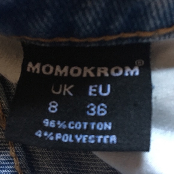 High Waisted Momokrom Cropped Jeans - Picture 2 of 3